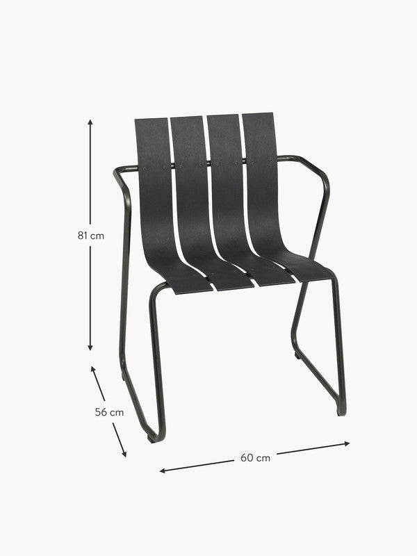 Oiean Handcrafted Garden Chair with Armrests